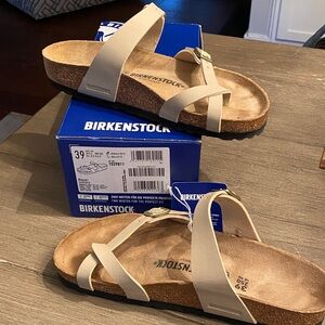 Birkenstock Tan Cross-Strap Sandals